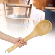 Handmade Sauna Dipper Spoon Wooden Water Ladle Sauna Accessories 15cm