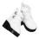 4Paires Bottines PU Blanches Pour 18 Accessoires Stylés 2