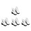 4Paires Bottines PU Blanches Pour 18 Accessoires Stylés 4