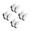 4Paires Bottines PU Blanches Pour 18 Accessoires Stylés 5