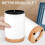 1Pcs Cooking Utensil Storage Stand Simple Design Rectangular White PP For Kitchen Counter 8