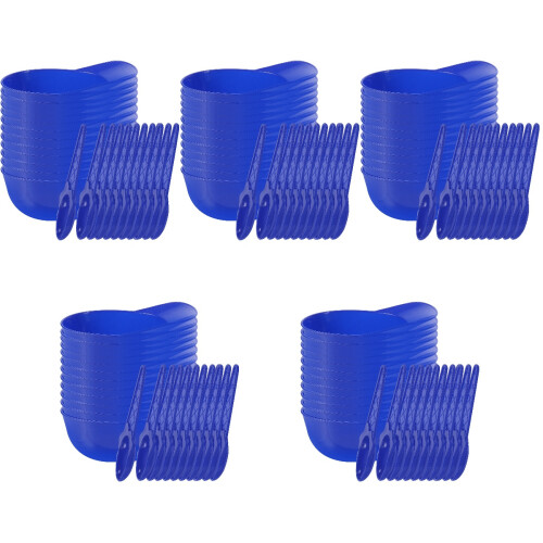 60Ensembles Bols À Glace Casquette De Baseball Bleu Pour Décor De 2