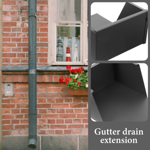 Downspout Splash Block Dark Grey Aluminum 1 Piece 2