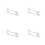 4Pcs White Cutting Mat Tray Extender for Crafting Cutting Machine Use 7