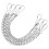 20Pcs Versatile Silver Plant Hanger Chains for Garden Balcony Use 2