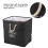 Jute Foldable Bin, Decorative Practical Storage Solution with Lightweight Sturdy Design, Strong Construction for Easy Carrying and Versatile Use 5