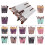 Makeup Brush Kit Purple Plastic 15Pcs Pearlescent Wooden Handle 2
