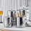 Μεταλλικός διπλός κουβάς πάγου με καπάκι, ιδανικός για κοκτέιλ μπαρ, πάρτι, κρύο 6