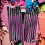 Makeup Brush Kit Purple Plastic 15Pcs Pearlescent Wooden Handle 7