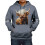 Herren-Kapuzenpullover mit Rinderprint, langärmelig 2