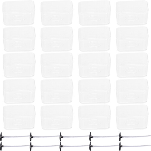3Ensembles Bougies Carrés Blancs Plastique Pour DIY 2