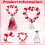 Heart Tree Topper Ornament Red Felt Ball 1pc 5