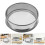 3Pcs Kitchen Stainless Steel Fine Mesh Round Sieve Convenient Strainer 10