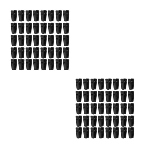 80Pcs Black Plastic Baby Clothes Clips Lightweight Versatile Home Use 2