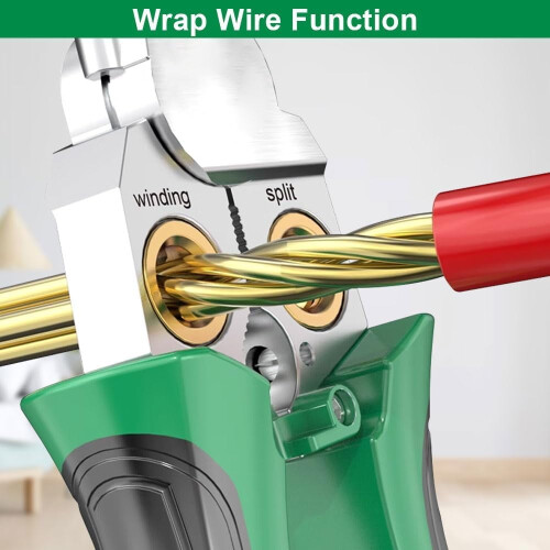 8 In 1 Wire Stripping Pliers with Voltage Tester, Multi-function Electric Wire Stripping Tool, for Wire Cutting-Pulling and Crimping 1