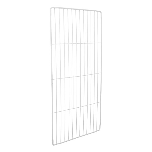 2Pcs White Metal Freezer Dividers for Adjustable Fridge Organization 1