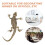 Brass Lizard Figurine Desktop Ornament 3
