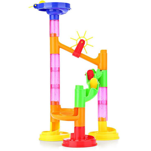 Παιχνίδι Marble Run, Εκπαιδευτικό Σετ Παιχνιδιών Κατασκευής με Μάρμαρο και Μπλοκ 1