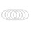 36St Wit Plastic Craft Hoops Voor Dreamcatcher DIY En Mandala Creaties 10