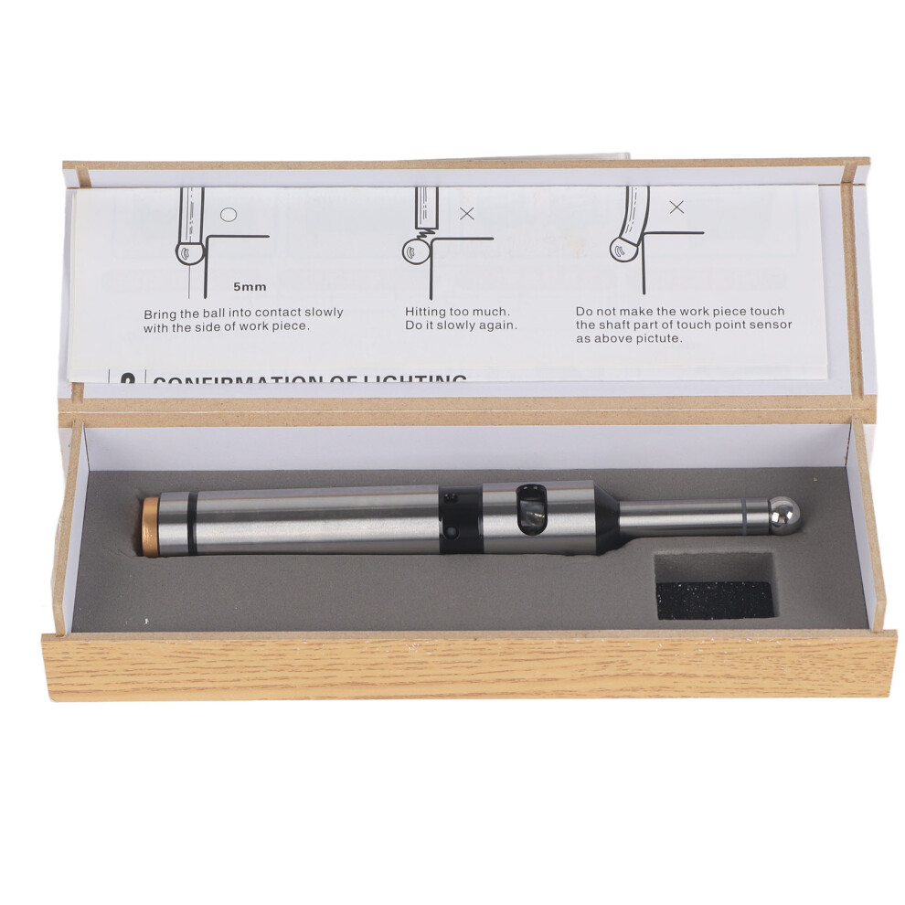 Beep Alert Edge Finder Electronic Optical Edge Locator With Led Light Durable Stainless Steel Construction Precision Ground Probe For Work Edge 9448483225625