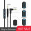 Cabo de áudio de 3,5 mm para 2,5 mm compatível com JBL E45BT/E55BT/E65BTNC/S400BT, iPhone e Android – Com microfone 2