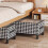 Multi-Functional Houndstooth Under-Bed Storage Box with Wheels | Non-Woven Clothes & Linens Organizer, Rectangular 3