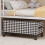 Multi-Functional Houndstooth Under-Bed Storage Box with Wheels | Non-Woven Clothes & Linens Organizer, Rectangular 6
