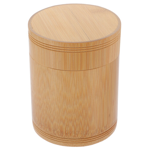 2Pièces Pot Bambou Khaki Étanche Pour Café Épices Usage 2