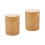 2Pièces Pot Bambou Khaki Étanche Pour Café Épices Usage 5