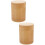 2Pièces Pot Bambou Khaki Étanche Pour Café Épices Usage 8
