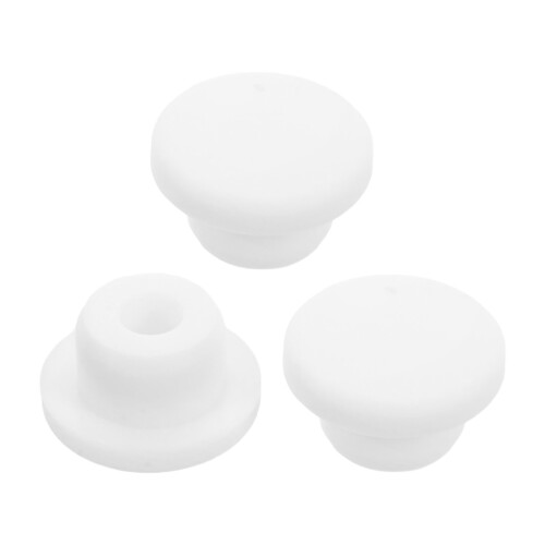 15Pcs Durable Rubber Mop Bucket Stopper White Replacement Drain Plug 1