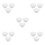 15Pcs Durable Rubber Mop Bucket Stopper White Replacement Drain Plug 6