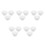 15Pcs Durable Rubber Mop Bucket Stopper White Replacement Drain Plug 9