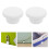 15Pcs Durable Rubber Mop Bucket Stopper White Replacement Drain Plug 10