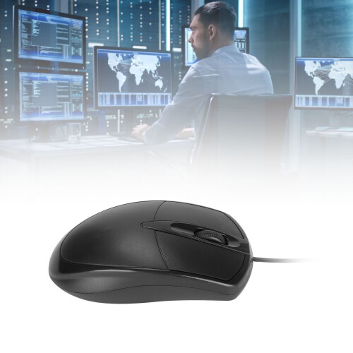 Silent Wired USB Mouse - Ergonomic Computer Mouse With High Sensor For Home, Office & School 2