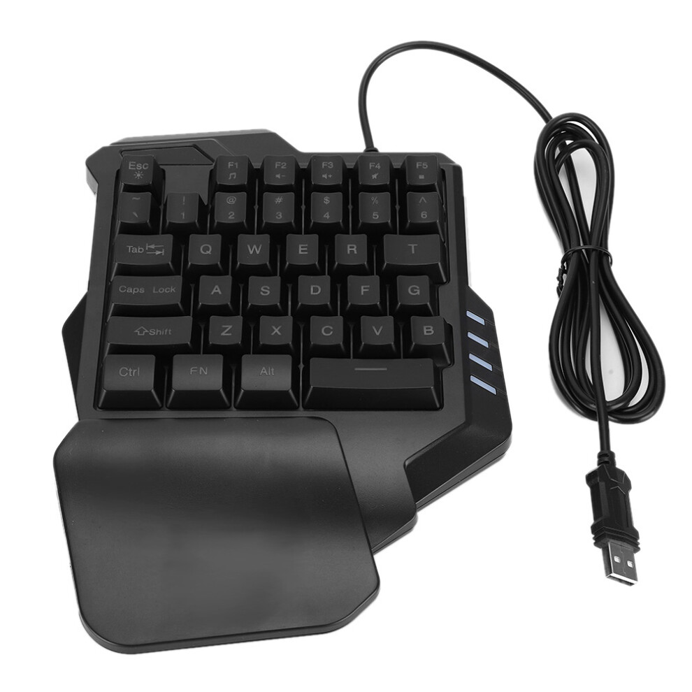 Ergonomic Design Gaming Keypad, Rgb Backlight Adds Aesthetic Appeal To Your Gaming Setup, Wrist Rest Support Ensures Comfort During Intense Gaming 9365509774618