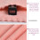 Ensemble de 3 serviettes de bain en microfibre douce Xoxingysm, couleur corail 4