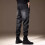 Mens Vintage Jeans, Trendy Patchwork, Washed, Loose Cuffed Style 3