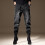 Mens Vintage Jeans, Trendy Patchwork, Washed, Loose Cuffed Style 5