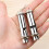 Stainless Steel Emergency Whistle with Lanyard 1pc 7
