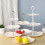3-Tier Dessert Stand Plastic 1 Piece 3