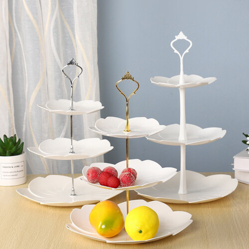 3-Tier Dessert Stand Plastic 1 Piece 2