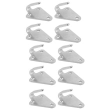 10 StüCk Drei-Loch Wasserdichter Planen Haken AnhäNger Verbindung Netz Haken Haken Eisen Platten Haken Geeignet für AnhäNger