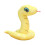 Serpente di peluche con paillettes, design realistico, 30 cm 2