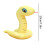 Serpente di peluche con paillettes, design realistico, 30 cm 3