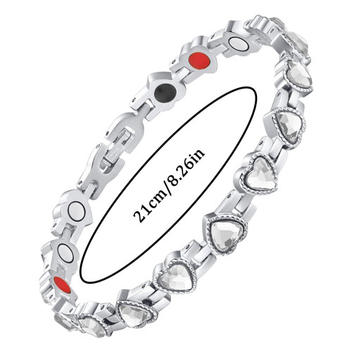 Unisex hartvormige verstelbare armbandenset 1