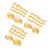 3Sets Golden Egg-Yolk Puff Holder Moon Cake Container Lid 7