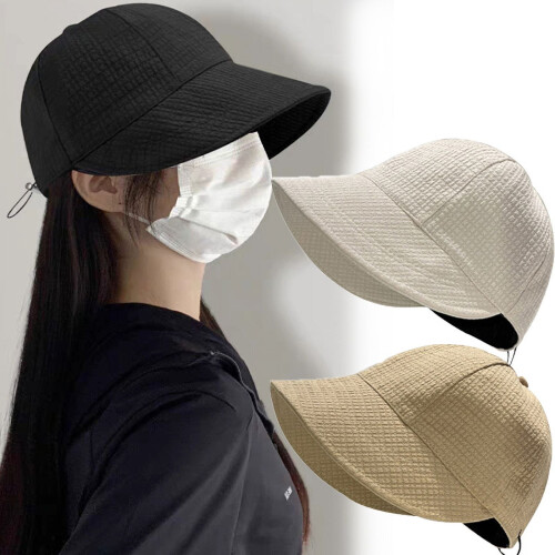 Cappello a secchiello da donna pieghevole a tesa larga – regolabile, 2