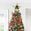 LED wrought iron tree top star decoration white 9.84x11.02 5