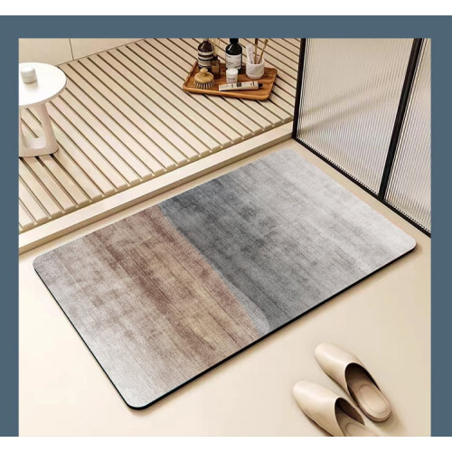 Bathroom Mat Non-Slip Quick-Dry Super Absorbent Thin Rubber 2